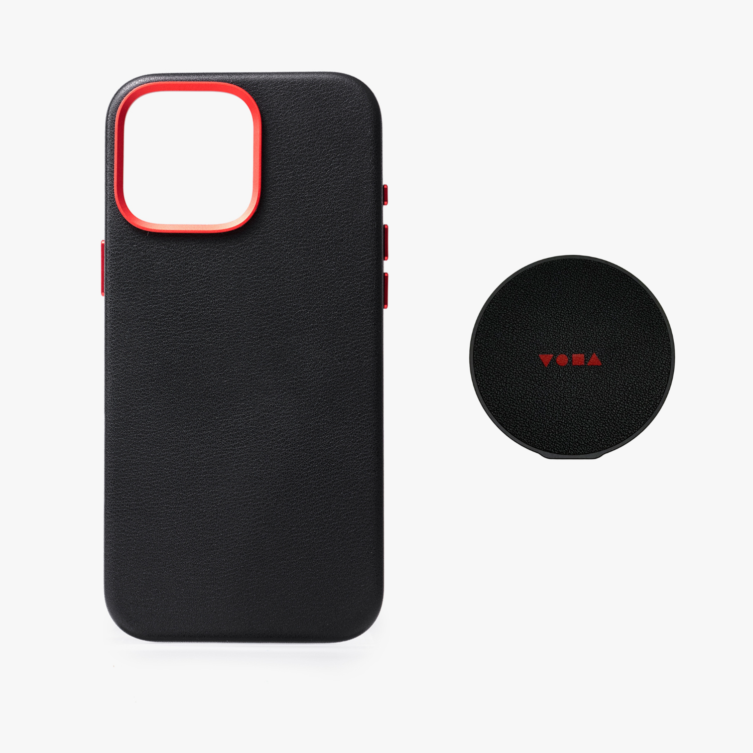 iPhone 16 Pro Max MagSafe Leather Case with Grippit Grip Stand Bundle