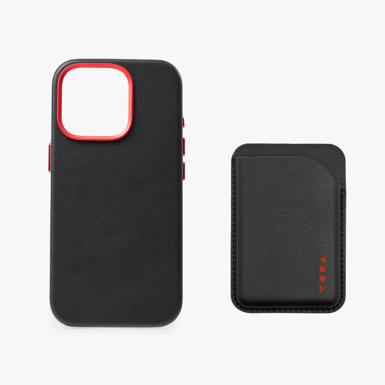 iPhone 16 Pro MagSafe Leather Case with Leather MagSafe Wallet Bundle