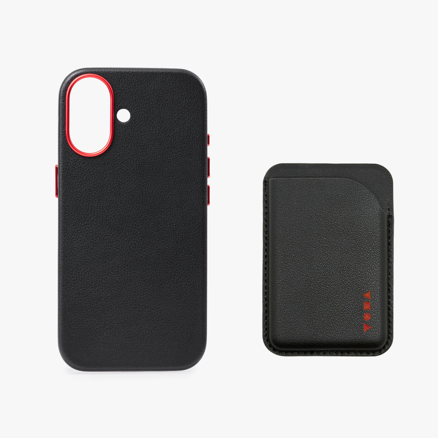 iPhone 17 MagSafe Leather Case with Leather MagSafe Wallet Bundle