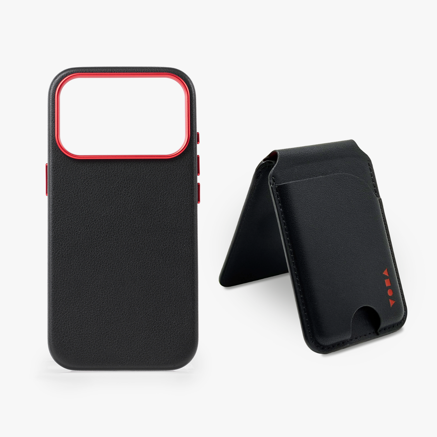 iPhone 17 Pro MagSafe Leather Case + MagSafe Wallet with Stand Bundle